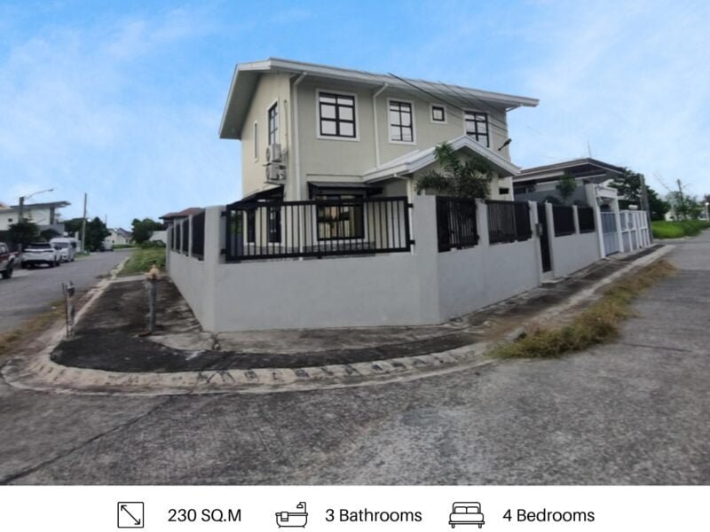 Stunning Corner House for Sale Angeles City 230 sqm