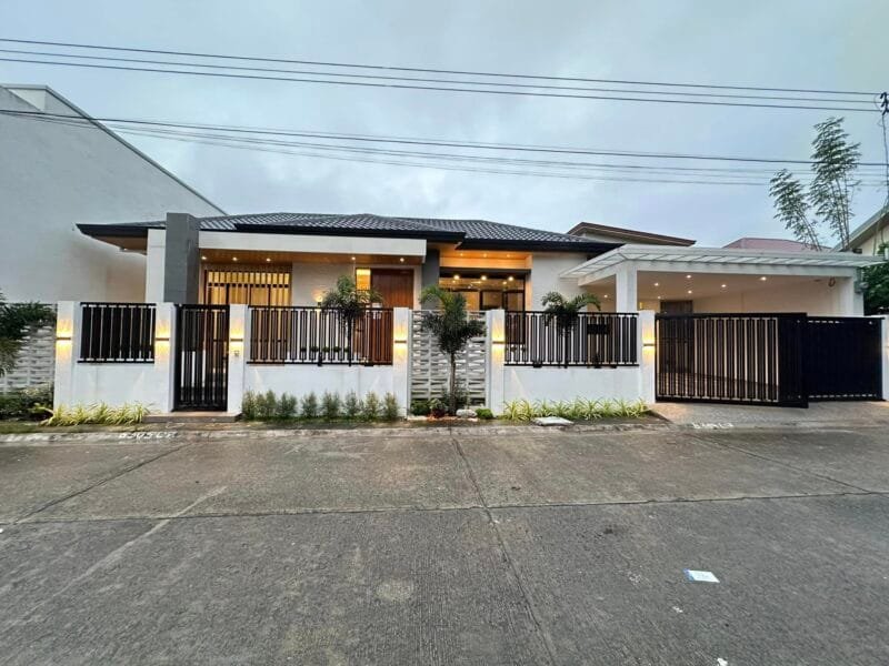 Brand New Modern Asian Bungalow for Sale in Angeles City | 3BR, Garden